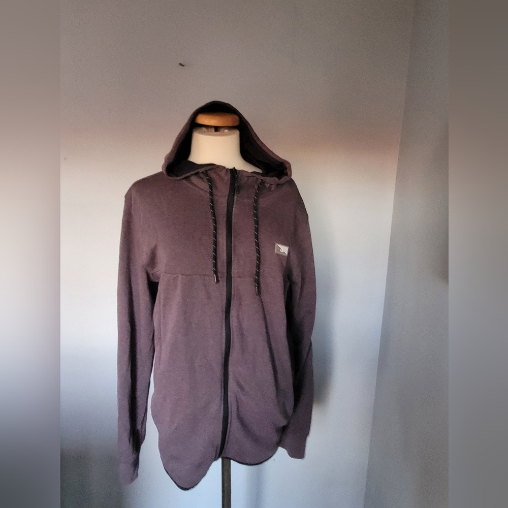 Jack & Jones men's Zip Up Hoodie - Dark Purple Size Xl